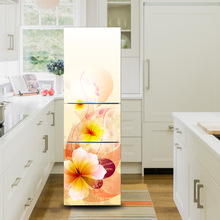 源头厂家魅集创意冰箱装饰唯美花卉厨房自粘单门冰箱贴BX-015