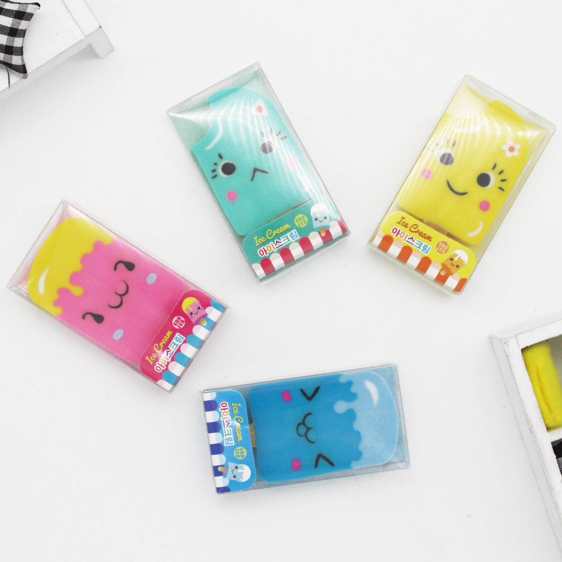 批发橡皮擦 大块雪糕橡皮 创意卡通橡皮擦 学习用品文具 一件代发