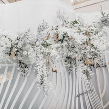 一件代发2019新款婚庆道具花材仿真婚礼白色系列装饰花艺酒店用花