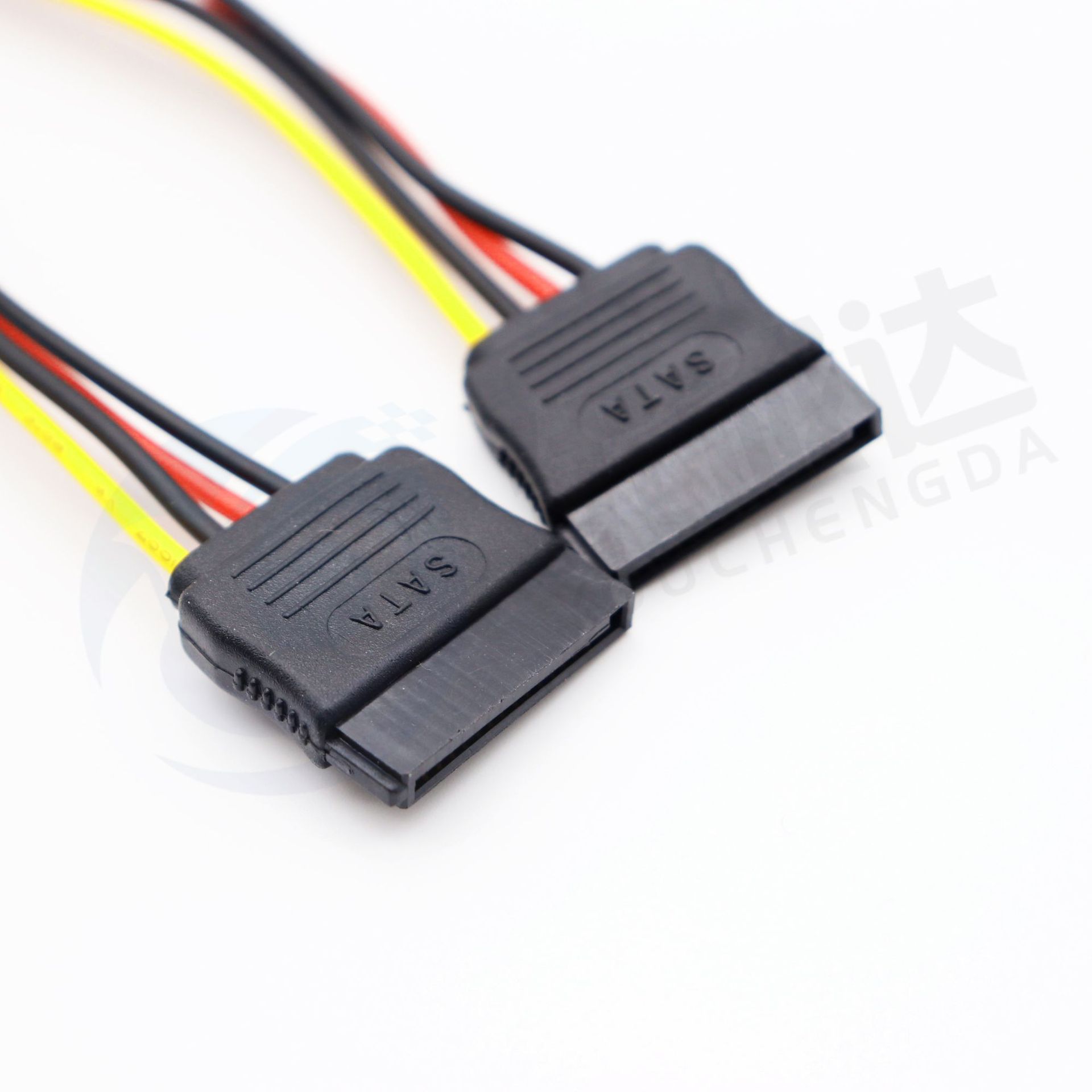 sata15pin一分二电源线 sata硬盘数据线一拖二 sata串口电源线