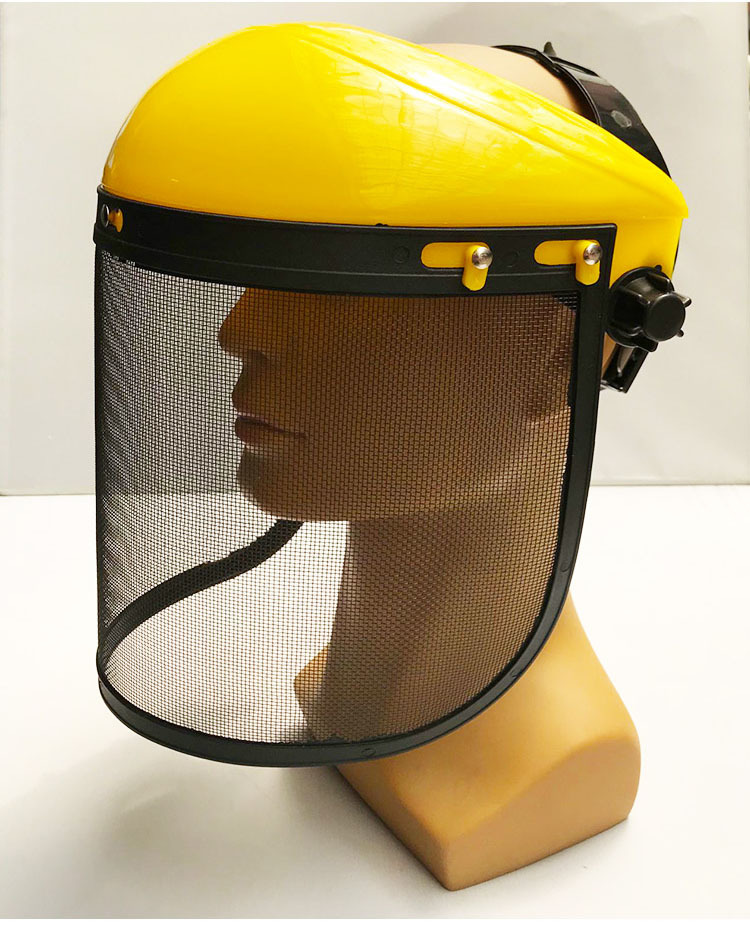 割草面罩 防护面具油锯防冲击面罩 打磨面罩防护面罩头戴钢网面罩