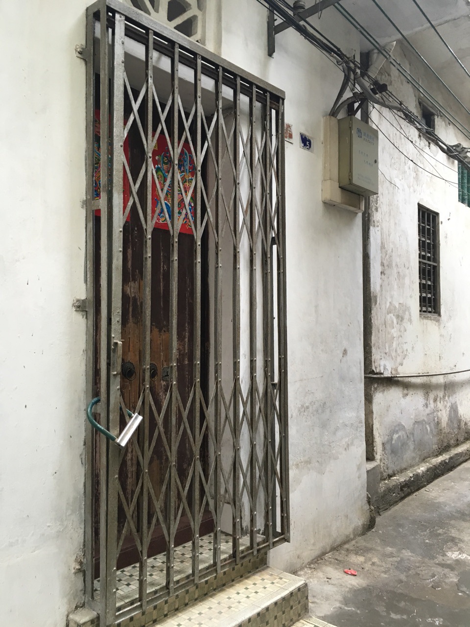 佛山怀旧风铁闸 防盗拉闸门 扁铁揽闸 电梯口闸门 铁拉闸