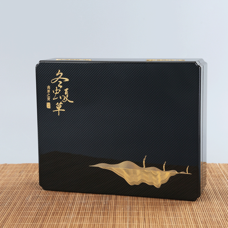 虫草包装盒冬虫夏草礼盒10-30支装礼品盒烤漆木盒批发logo