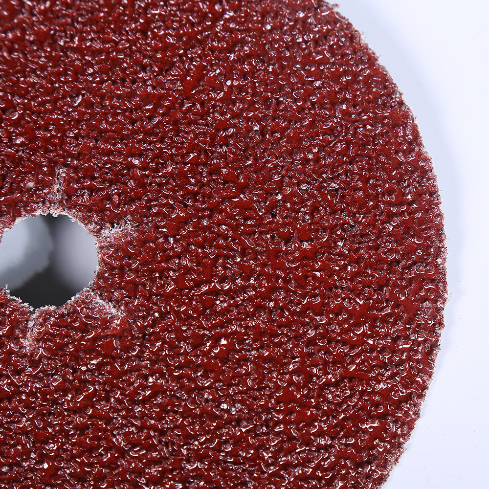 耐磨抛光打磨圆形砂纸 棕刚玉打磨片 砂布加厚植绒抛光打磨砂纸