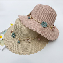 夏季新款韩版女士铃铛大檐草帽运动户外沙滩帽防晒遮阳帽太阳帽子