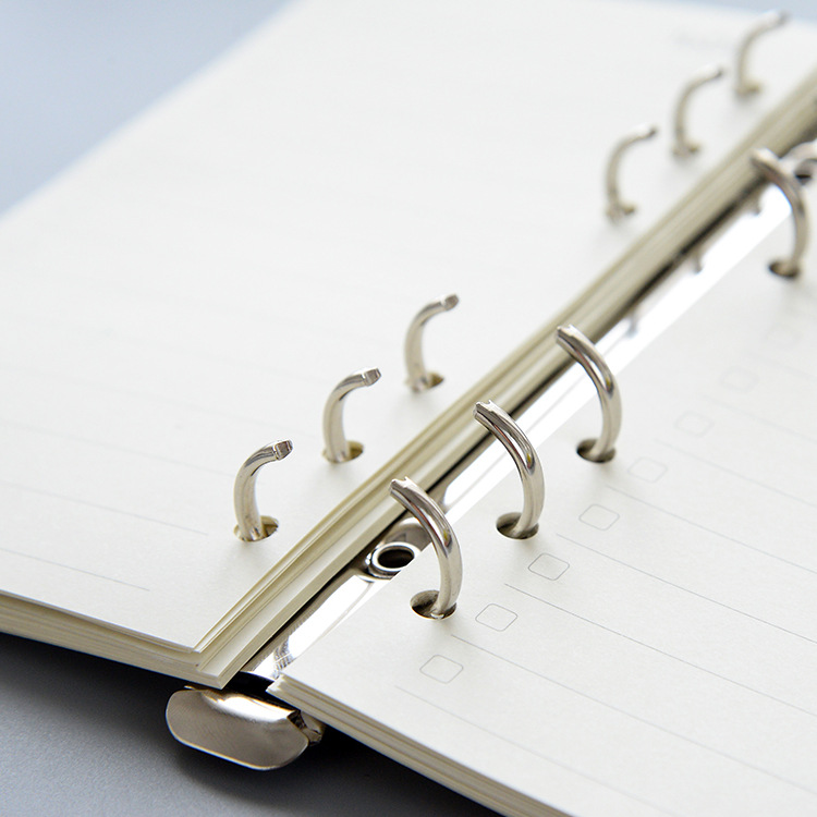 a5b5金属活页夹20孔26孔活页夹子规格齐全笔记本活页夹替换内芯