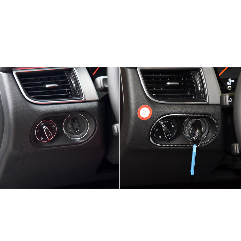 适用保时捷macan车头led雾灯大灯开关按钮控制框架碳纤维饰条贴盖