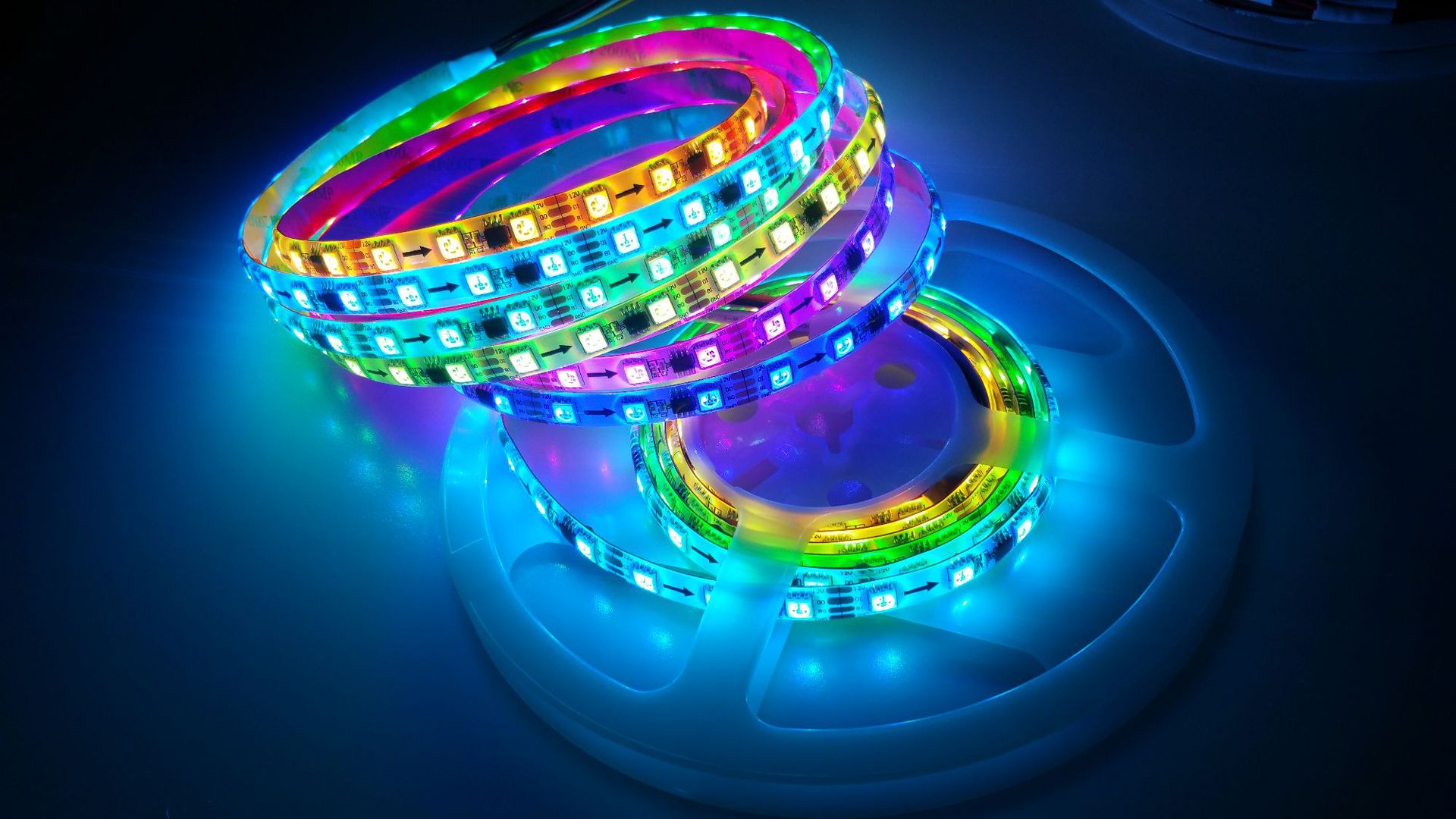 大型亮化工程专用灯带ws2818幻彩灯条断点续传外使用ip68防水