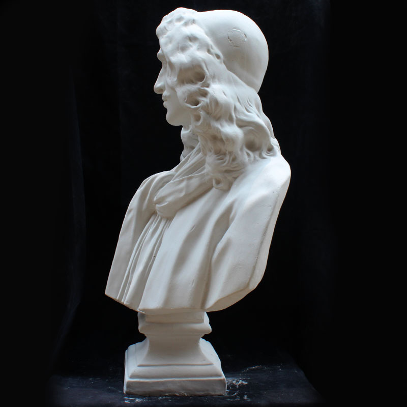 莫里哀石膏像美术教具石膏头像雕塑石膏雕塑素描模型