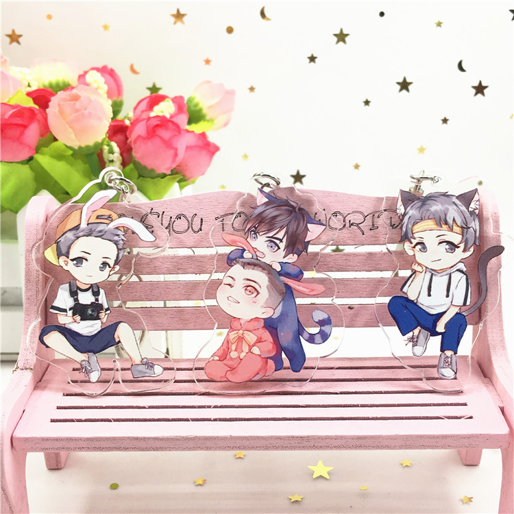 厂家批发撒野亚克力立牌 蒋丞顾飞 顾森广播剧动漫双面挂件可定制