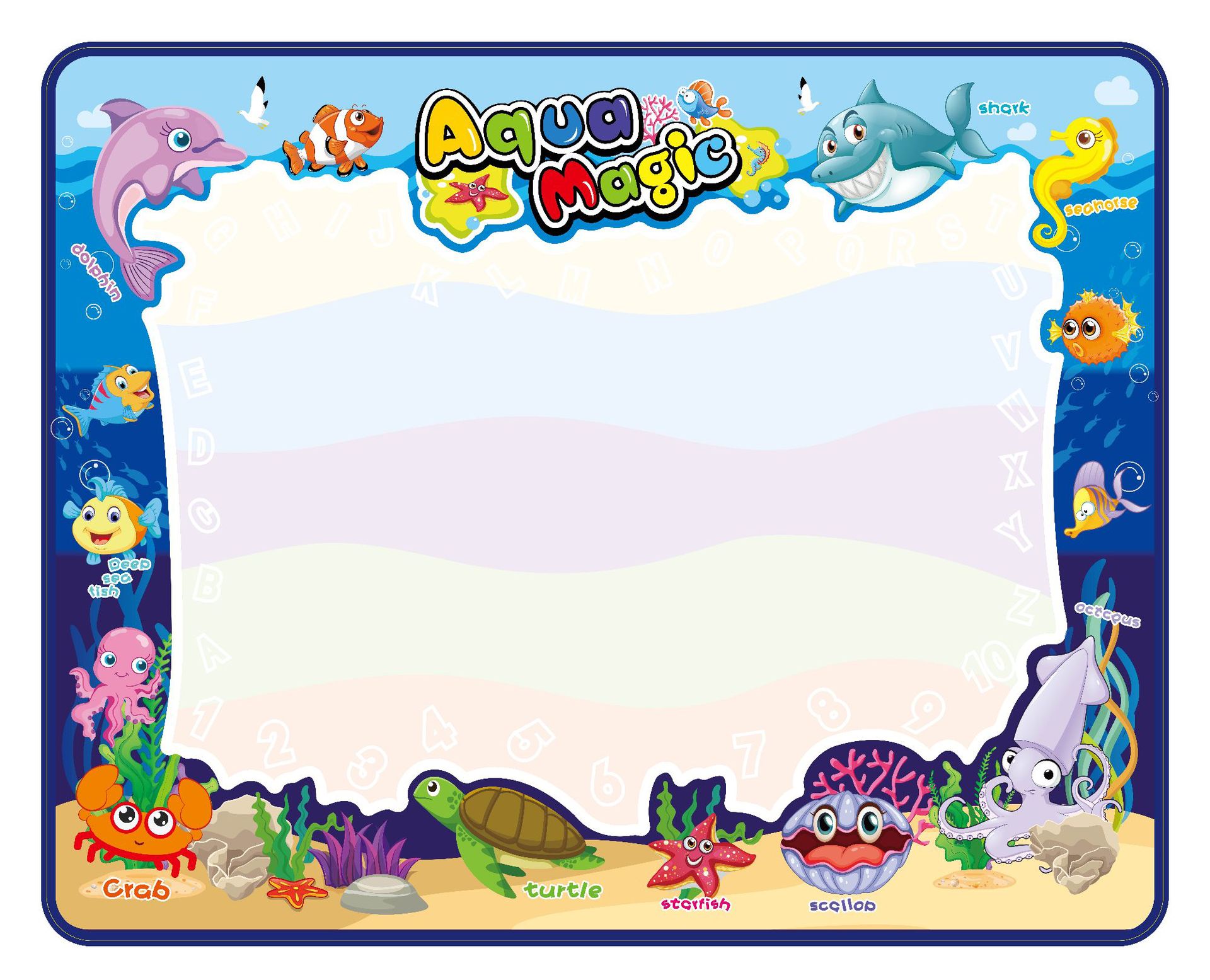 超大号 彩色神奇水画布 自来水涂鸦 益智儿童玩具 厂家直销