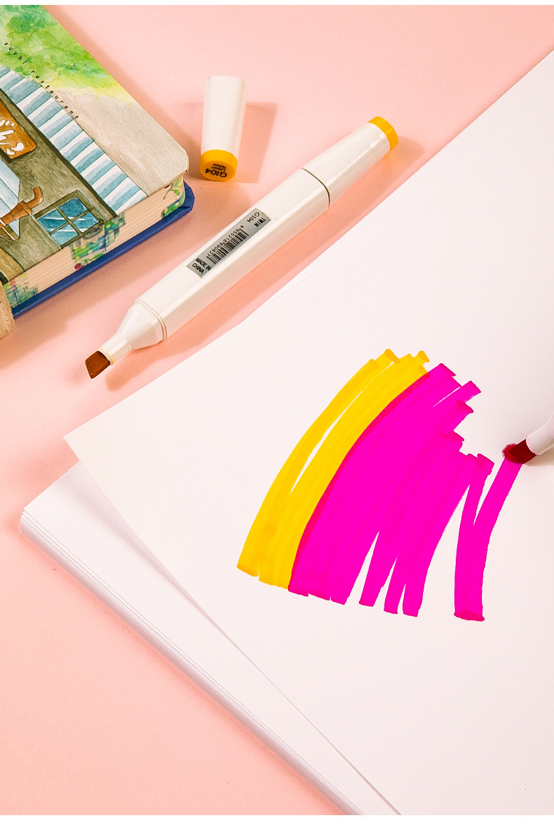 柏伦斯肯特纸a4马克笔漫画彩铅素描纸工程绘图儿童涂鸦白卡纸50张