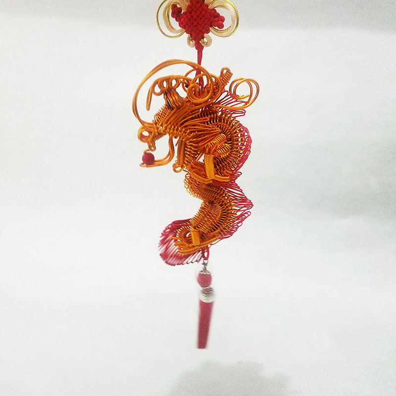 (车挂龙)编织单车教程批发礼物家居摆件手工编织