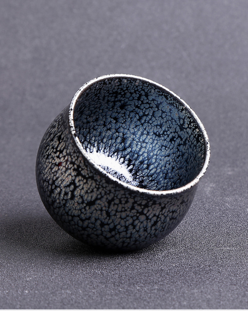 周游盏杯茶杯福建建盏斗笠盏大杯主人杯油滴建阳建窑大号禅定杯