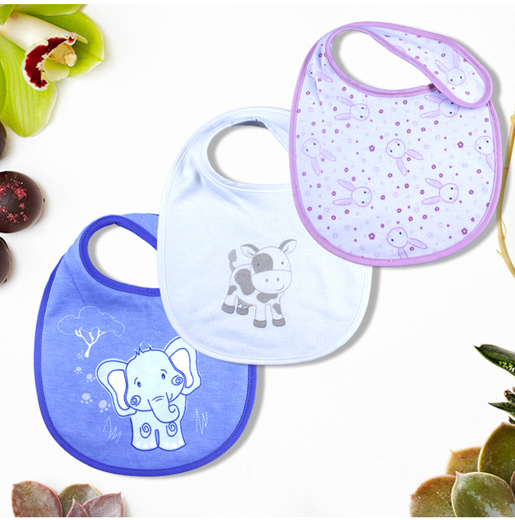 婴幼儿围兜宝宝口水巾防水防吐奶儿童卡通吃饭围嘴厂家现货批发