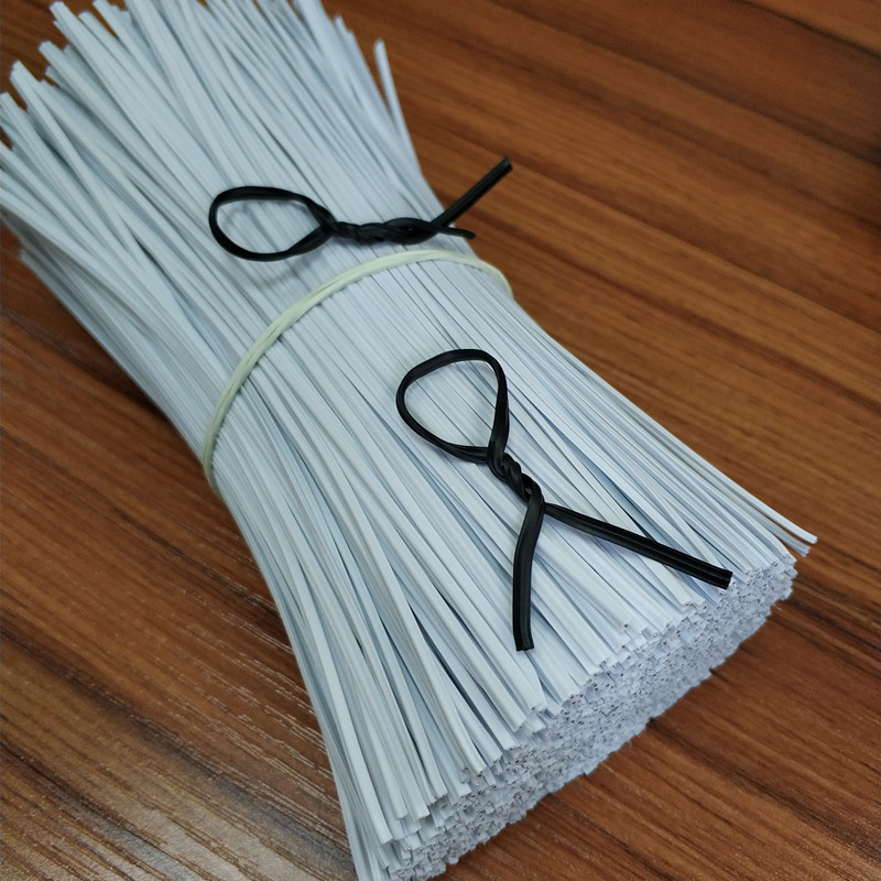 pvc包胶扎丝 捆绑线 电源线数据线扎线 捆线扎带 包塑铁丝 细铁芯