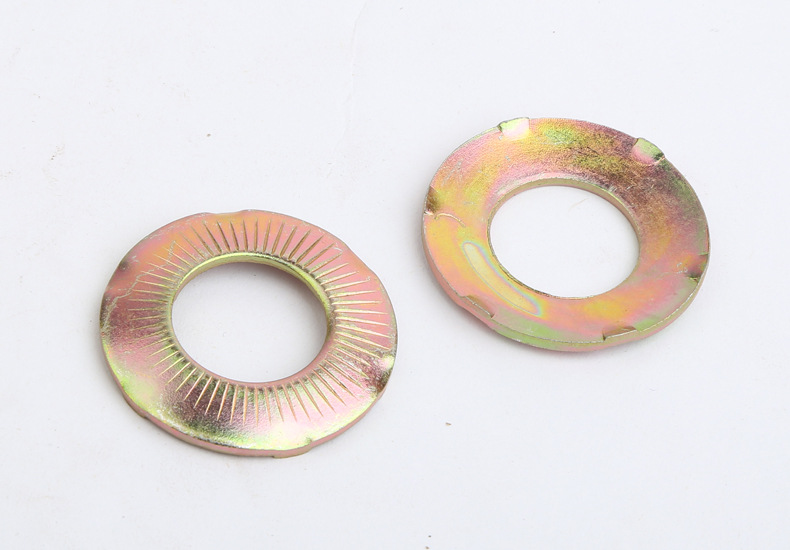 厂家批发 镀彩锌接地垫圈 爪形垫片 桥架接地垫片