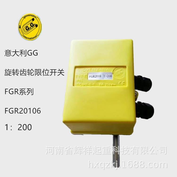 意大利gg旋转齿轮限位开关fgr20106 1:200限位器 行程开关限位器