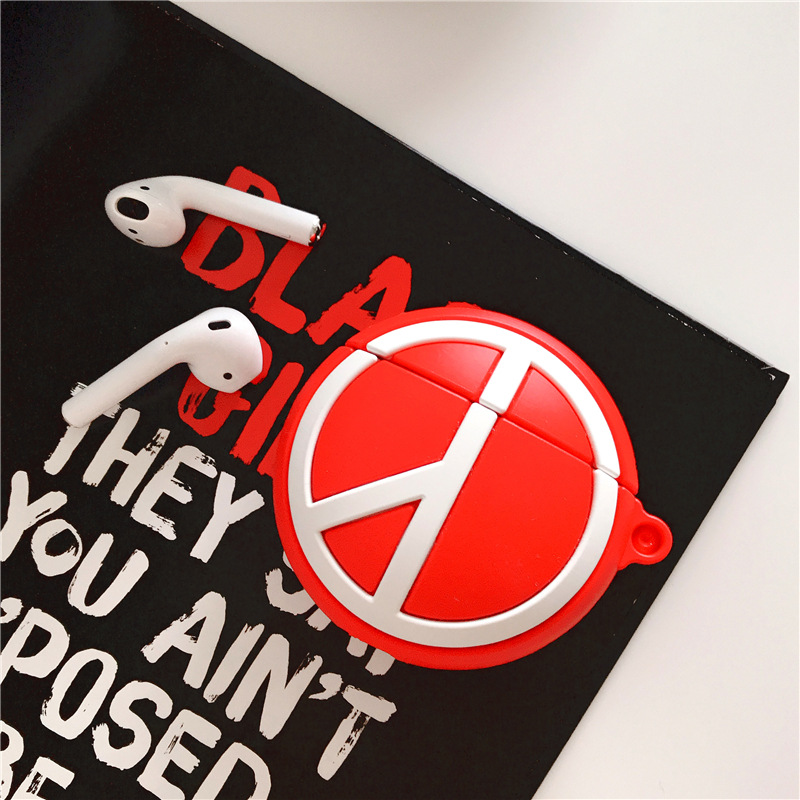 潮牌权志龙gd反战airpods保护盒苹果2代蓝牙无线耳机套硅胶壳适用