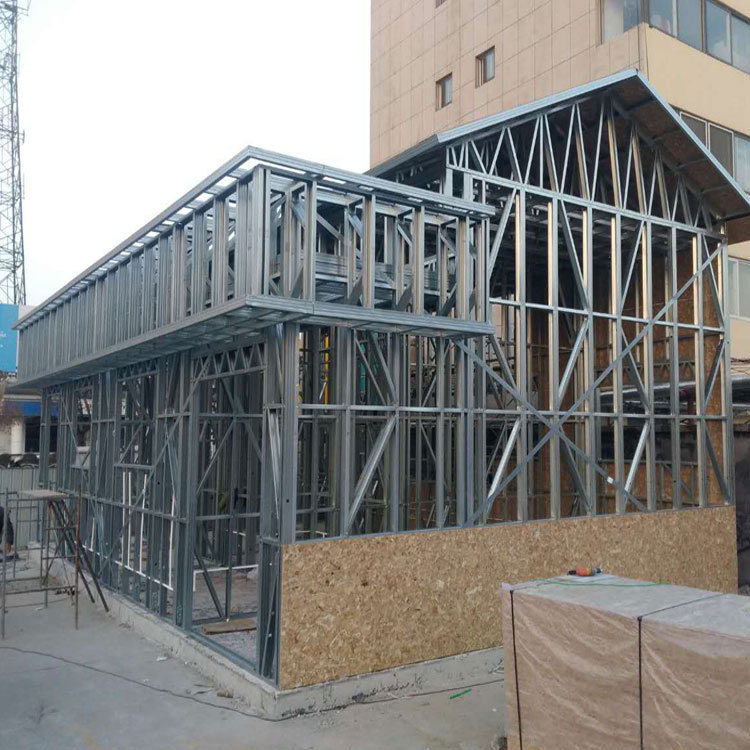 轻型钢结构别墅钢架加工厂家 轻钢别墅龙骨 水泥灌浆轻钢龙骨材料