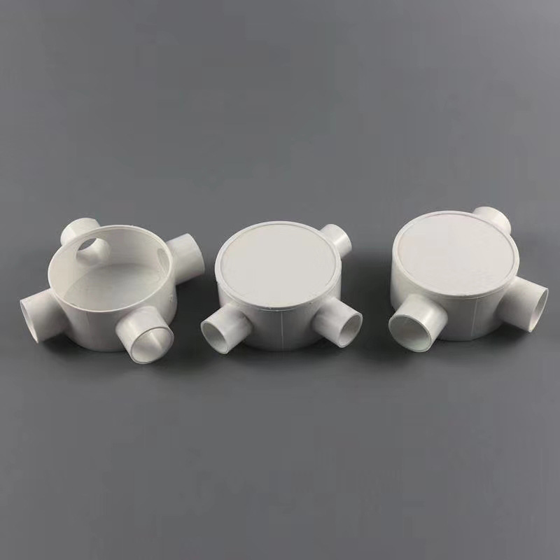 圆三通16 20pvc线管红色盒 三叉 四通圆接线盒 分线盒 司令盒