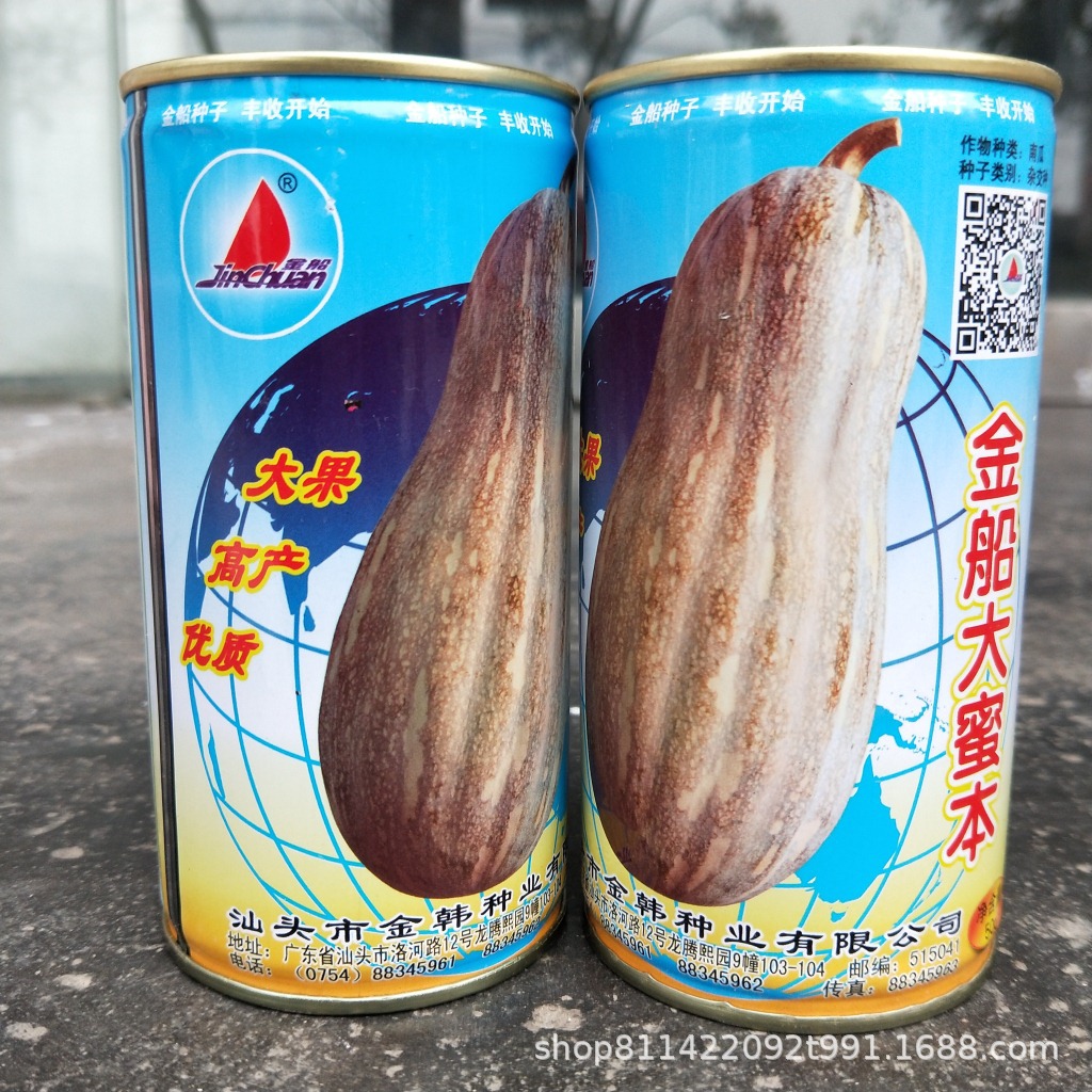 金船牌 金船大果蜜本南瓜种子 大田种植 产量高耐贮运 50克
