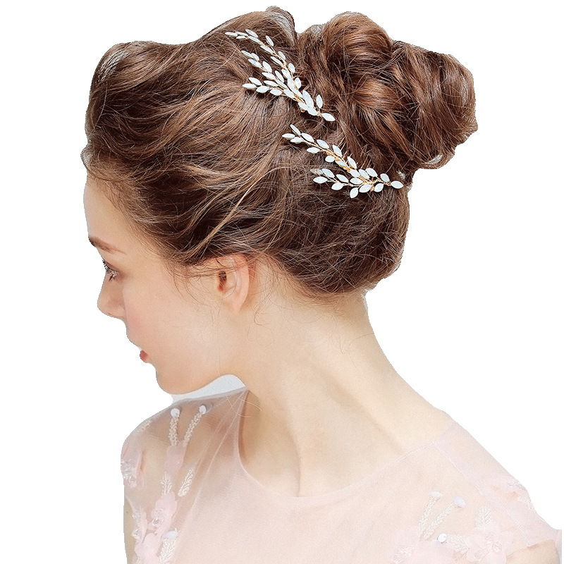 ys804欧美爆款新娘头饰流行插梳水晶发梳盘发手工饰品发插