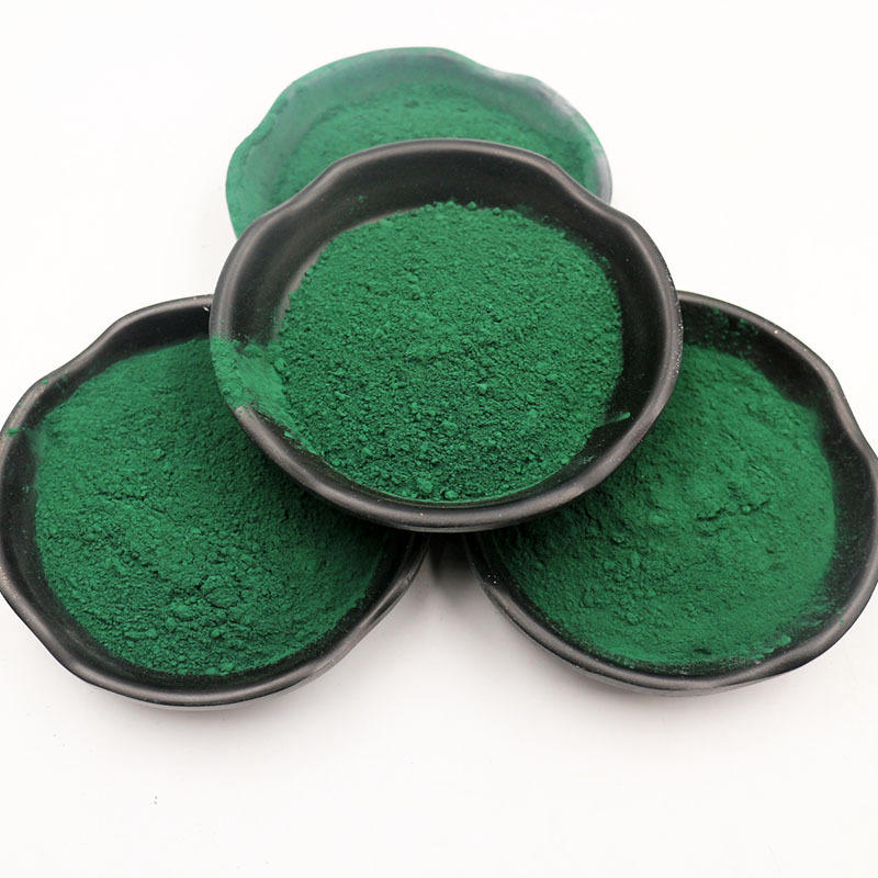 厂家供应氧化铁绿彩砖颜料建筑混凝土水磨石颜料绿色色粉氧化铁