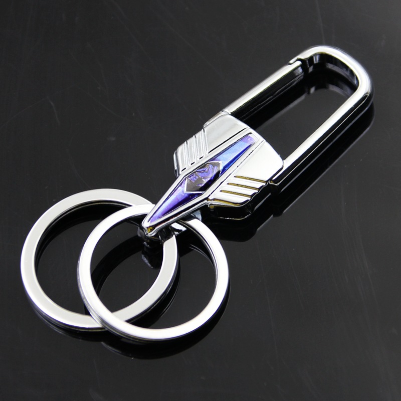 强人464钥匙扣 挂板金属钥匙扣 2元店夜市地摊钥匙挂件男女挂件扣