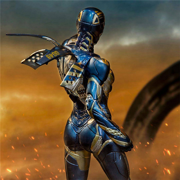 复仇者联盟手办 1/10钢铁侠mk85 小辣椒波兹 可换脸 终局之战雕像