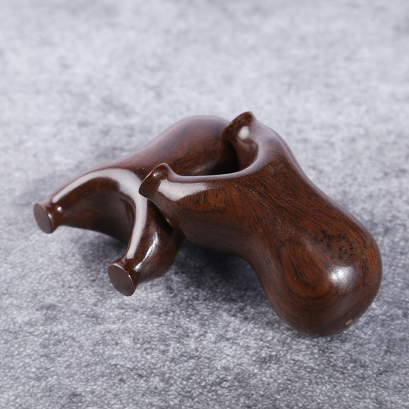 黑檀掌中宝弹弓木头玩具扁皮弹弓乌木飞虎户外弹弓叉批发现货