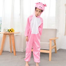 粉色小猪 儿童动物连体表演服 棉质舒适长款创意卡通人偶服定制