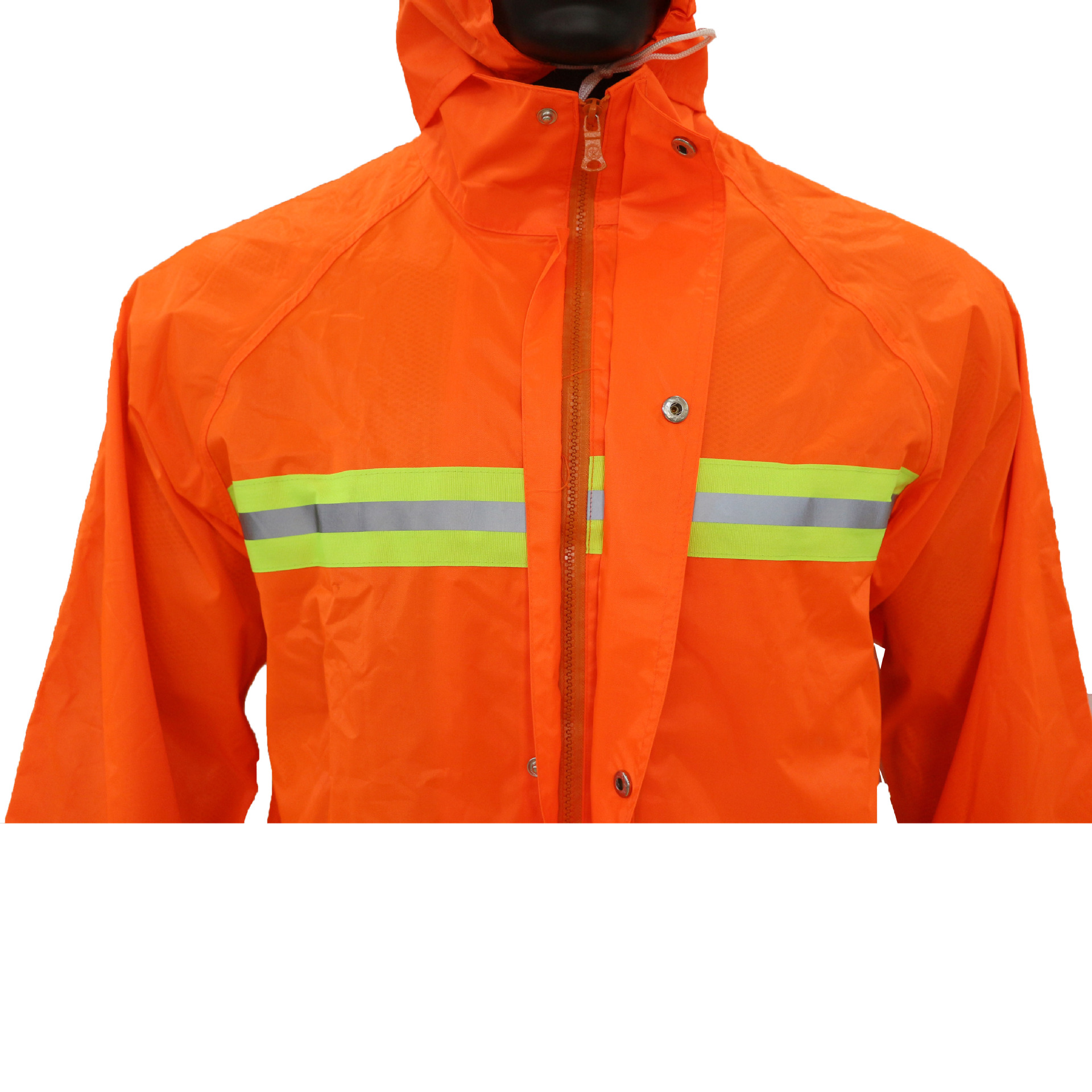 雨衣橙色环卫雨衣套装雨服成人个人防雨套服反光条双层分体式广州