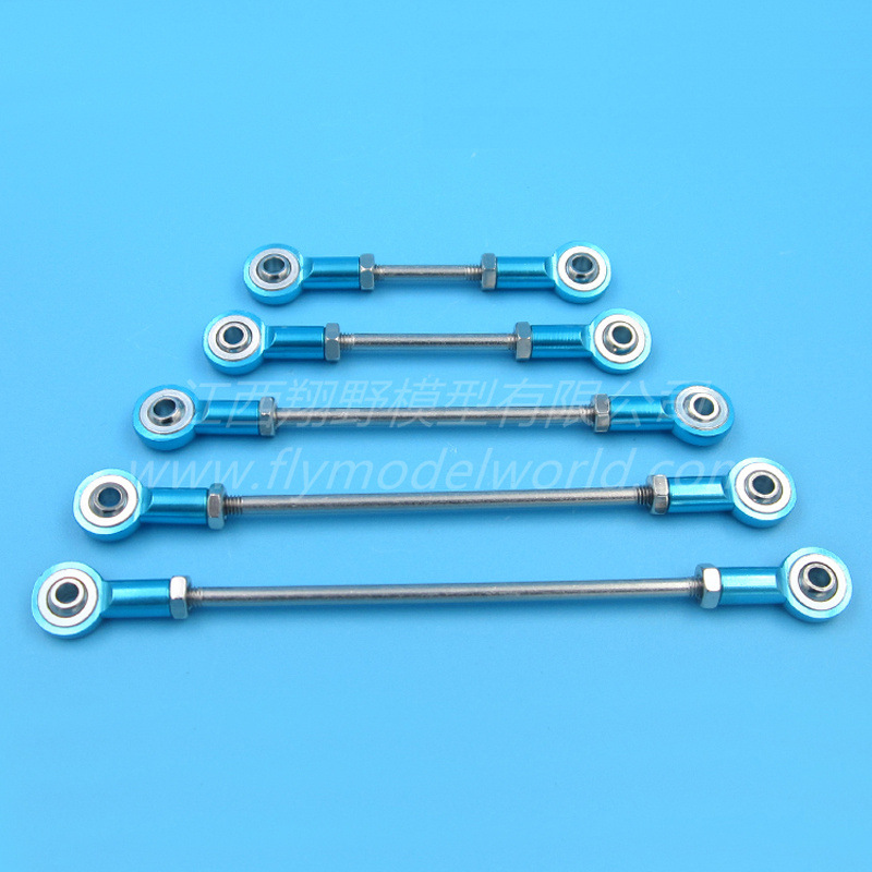 m3金属拉杆球头 铝合金球头转向拉杆 球头组合推拉杆 舵机连接杆