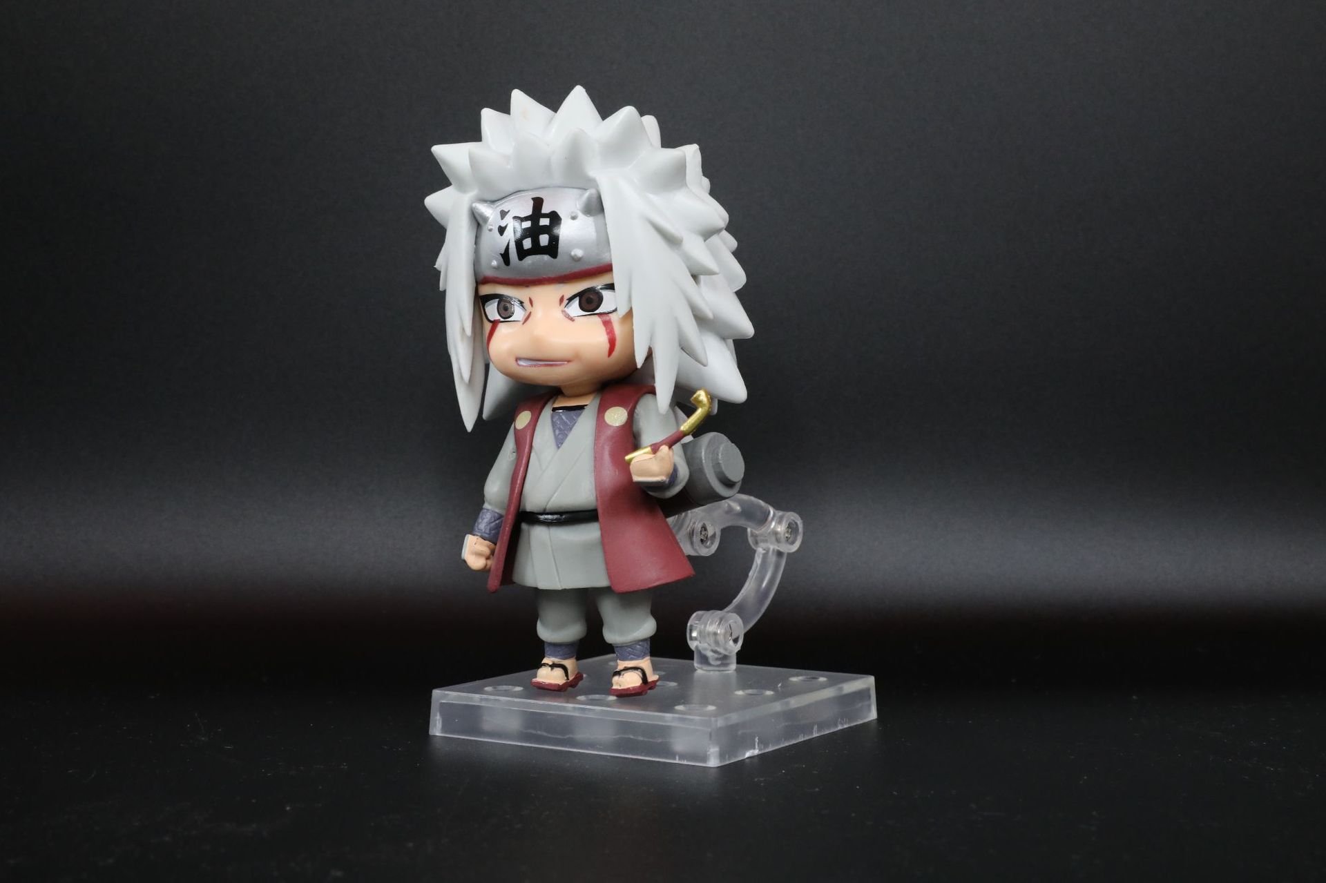 火影41代3款q版 自来也 蛤蟆文太手办模型摆件公仔抓抓机