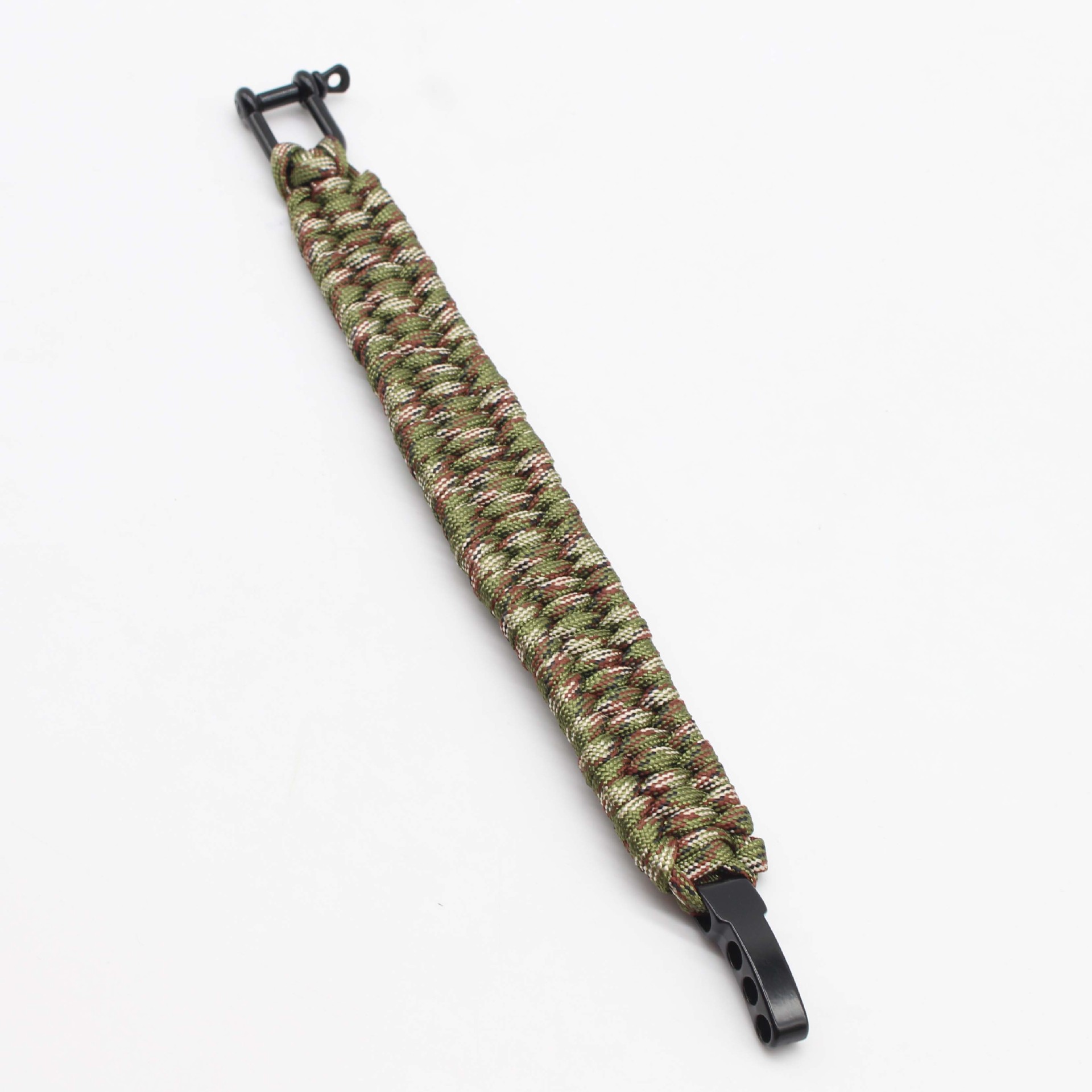 Paracord Bracelet Zinc Alloy Emergency Seven-Core Umbrella Rope Survival Camping Outdoor U-Shaped Adjustable Shackle Umbrella Rope Carrying Strap