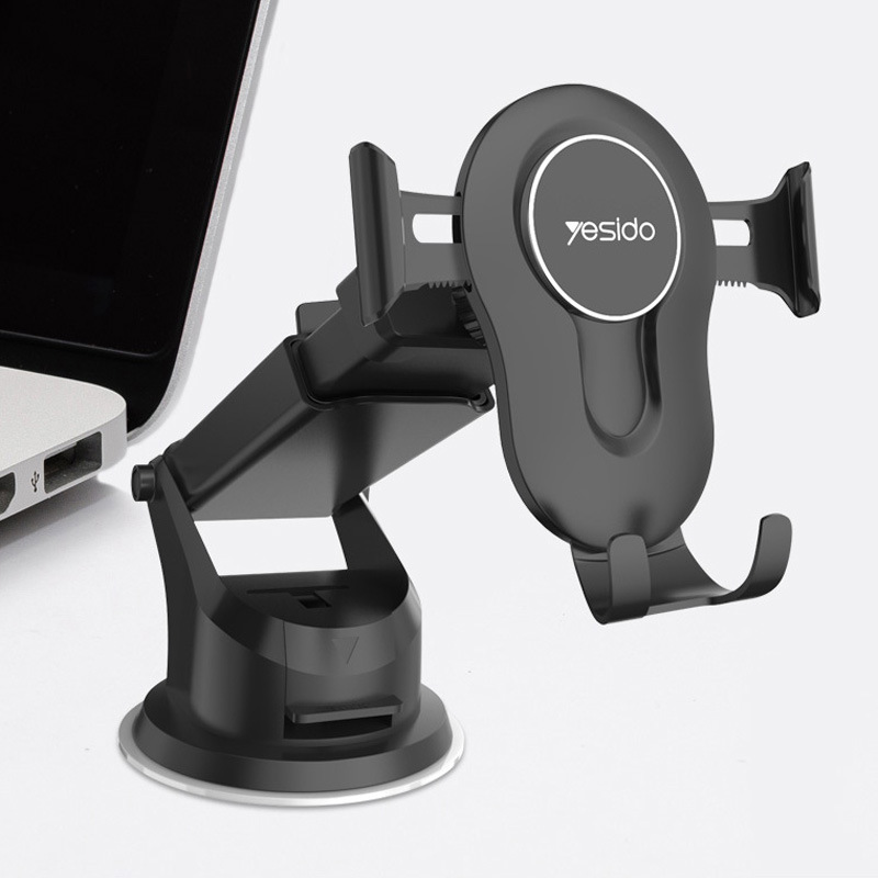 4-7寸车载手机支架仪表台重力感应手机支架吸盘伸缩懒人支架