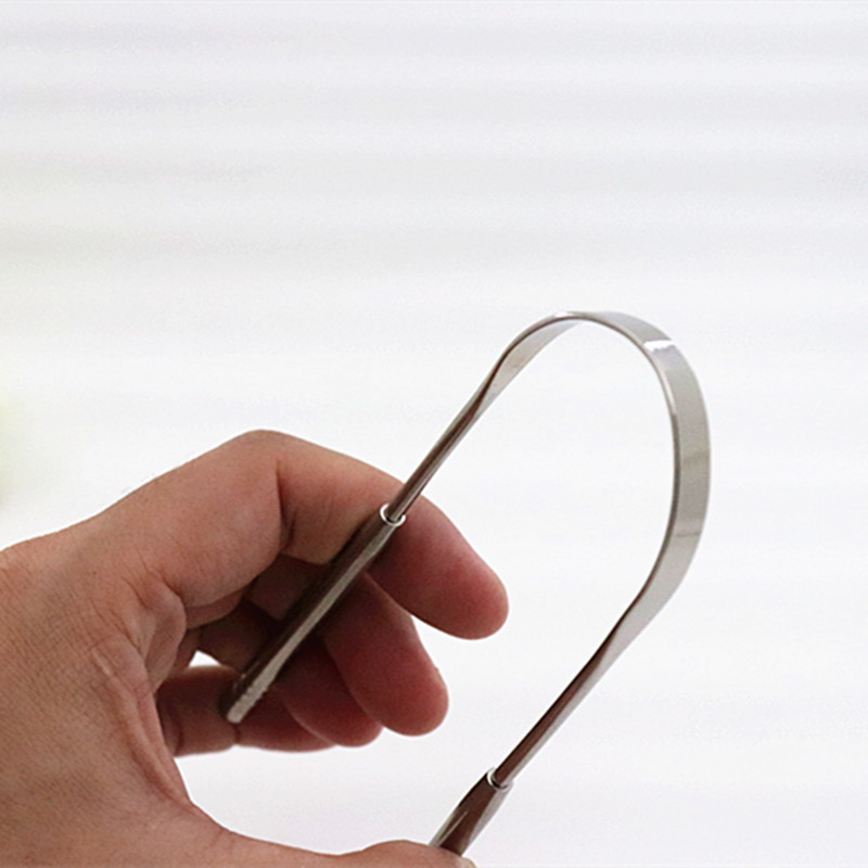 现货不锈钢刮舌器 舌苔刮 舌苔清洁器 刮舌板 舌苔刷 舌苔刮舌器