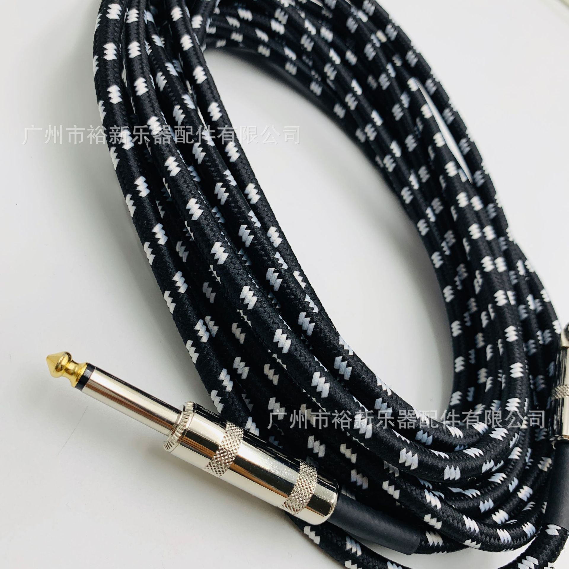 吉他连接线 降噪音频线 民谣电箱莫吉它贝斯连接线6米