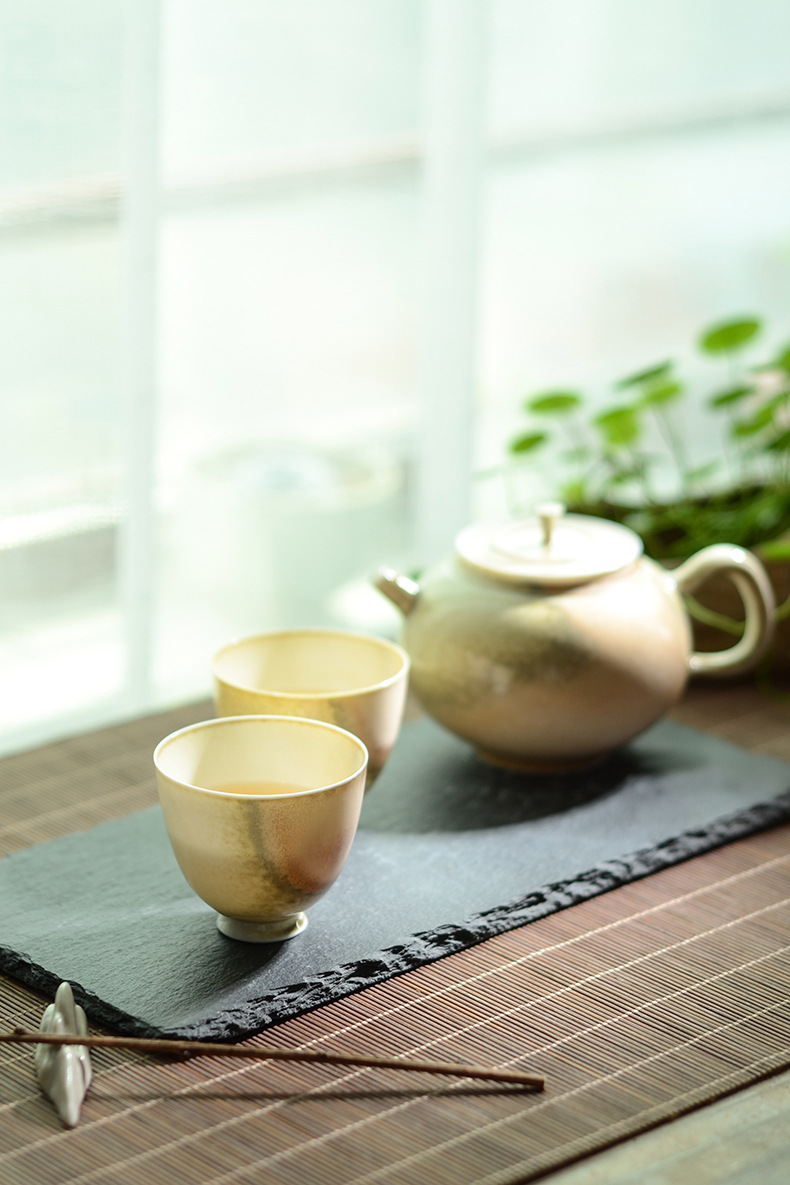 日式茶杯盏单杯大容量主人杯手工粗陶小茶杯复古功夫茶具品茗杯子