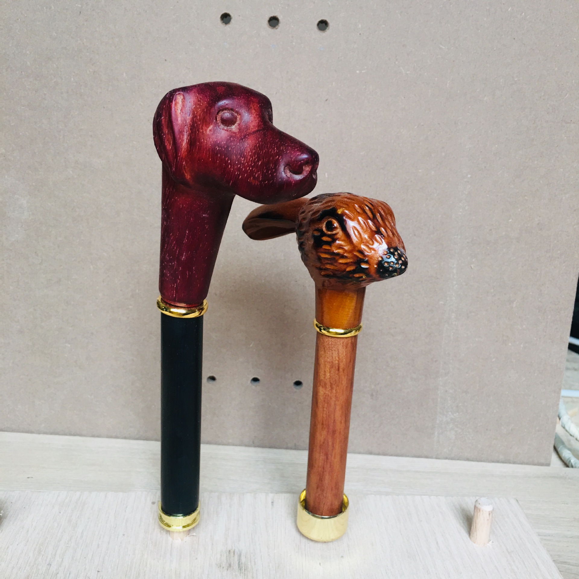 厂家直销 木质伞头伞柄 兔头伞柄 兔子伞头 木质拐杖柄拐杖把手