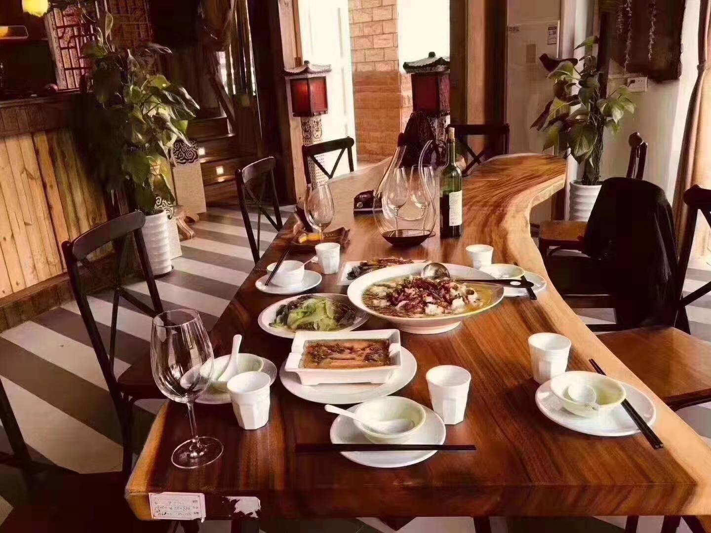 纯实木办公桌大班桌会议桌职员会议桌现代新中式简约风餐桌泡茶桌