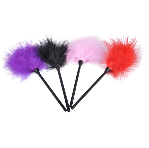 Factory Direct Supply Sexy Feather Flirting Feather Brush Teaser Stick Feather Racket Health Care Products One Piece Dropshipping