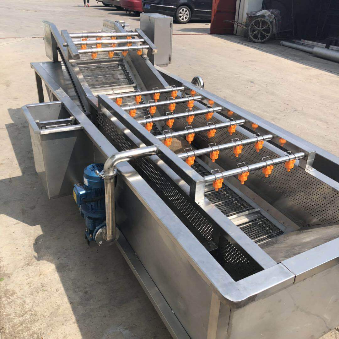 生产果蔬清洗机 气泡清洗机 果蔬净菜机 臭氧保护高压喷淋