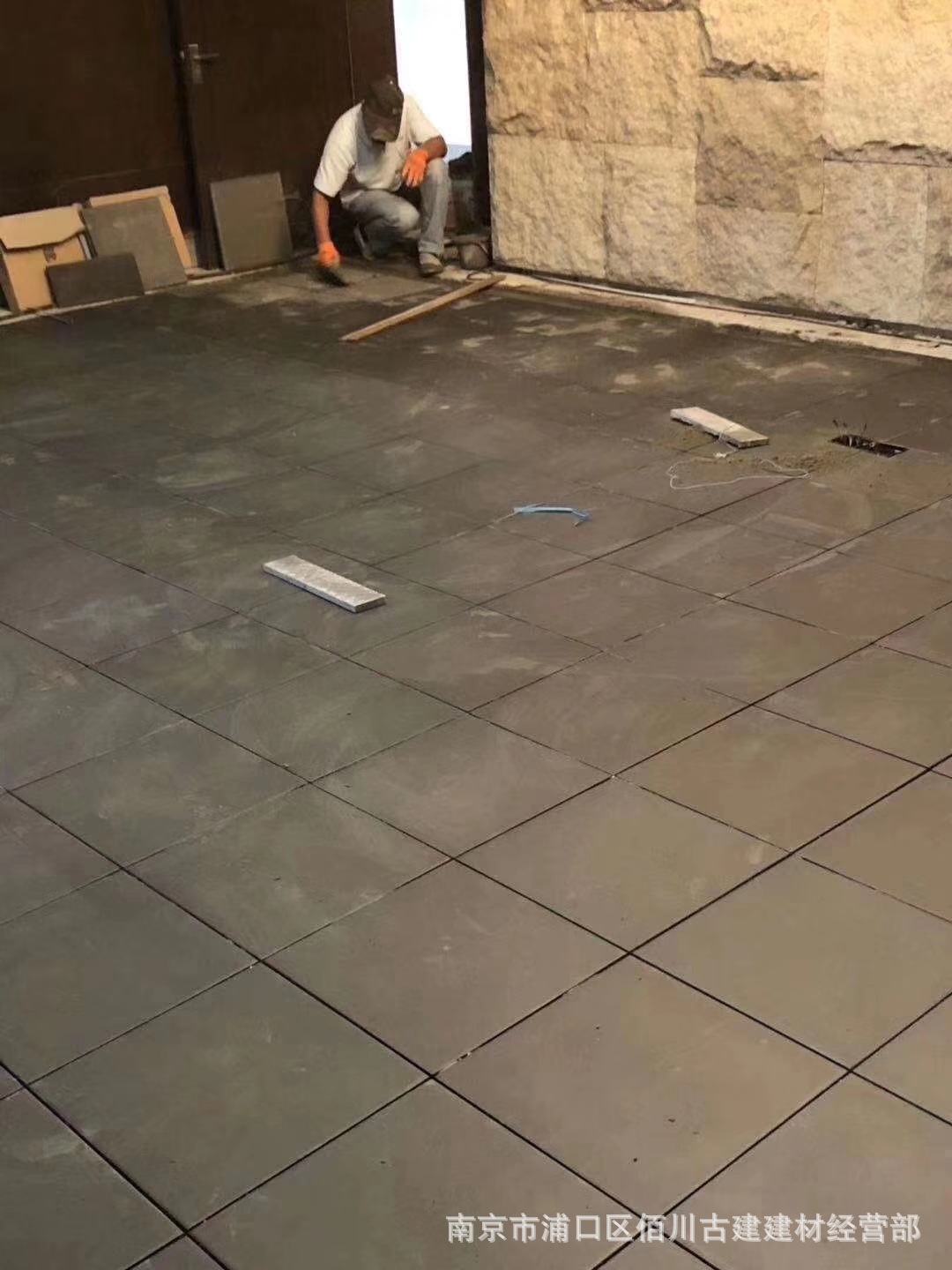 中式铺地青方砖 庭院阳台青砖 自然面灰色砖 京砖 茶社寺庙金砖