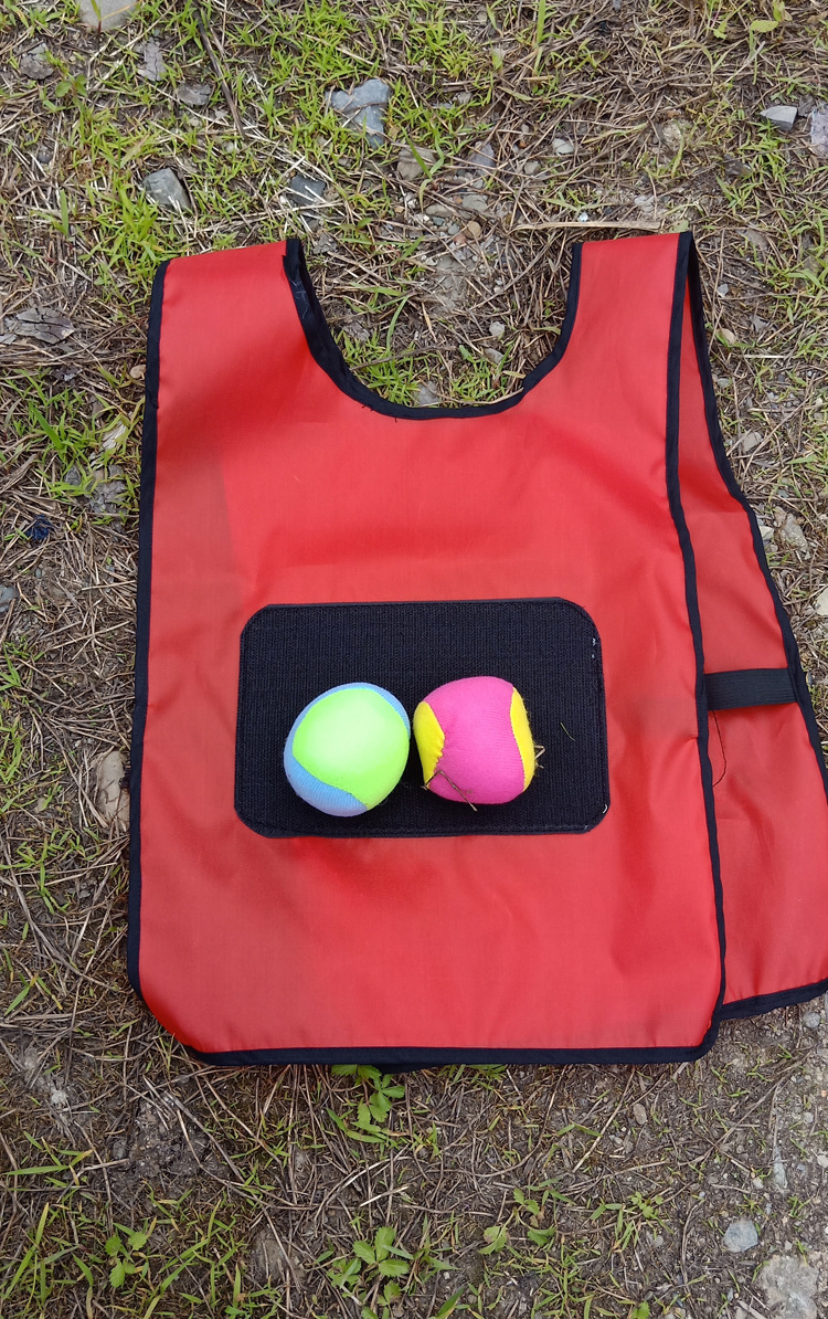 粘粑球衣幼儿园小学背心玩具儿童粘球衣户外体育游戏感统训练器材