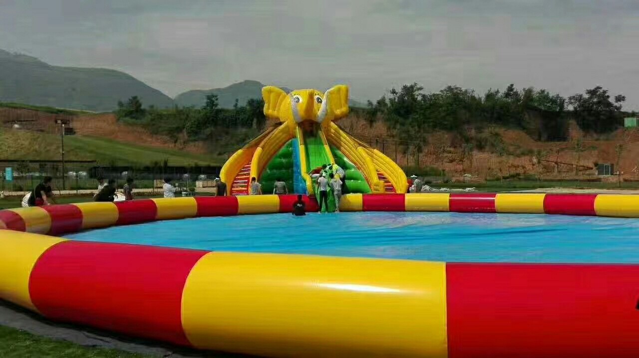 充气攀岩 龙头大滑梯 充气水池