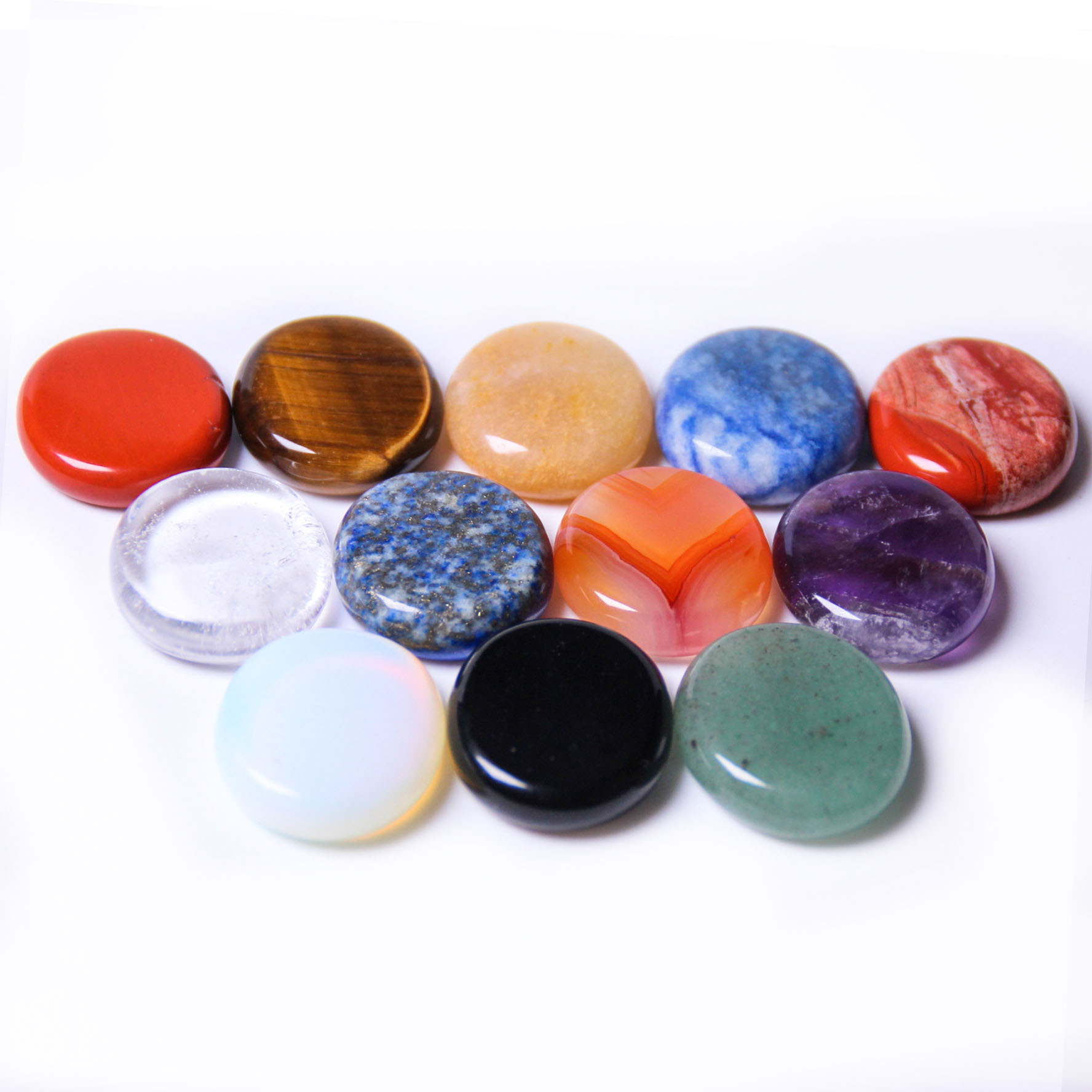 天然薄石片能量疗愈石 能量石薄片 家居装饰创意工艺批发