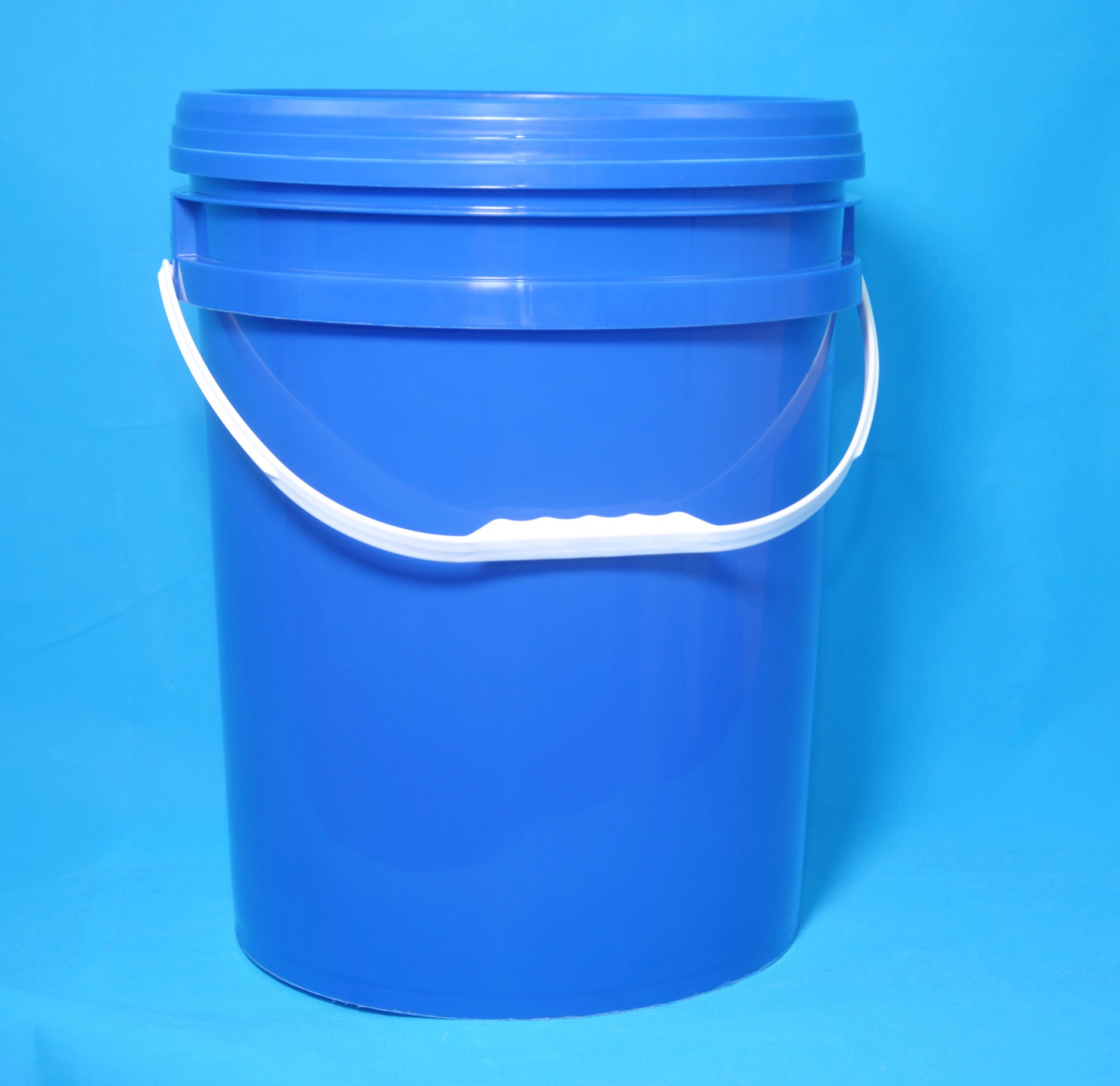 25l塑料桶圆形蓝色广口桶25kg食品塑料桶全新料25公斤密封塑料桶