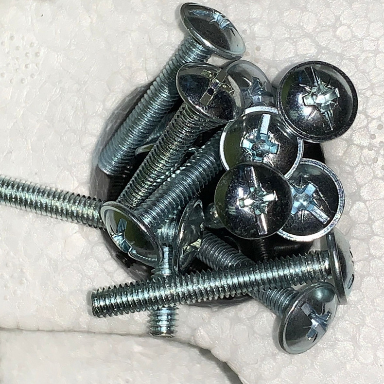 非标螺丝订做427twm蓝锌大扁头米字头螺栓螺钉十一字螺丝